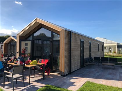 und nach der langen Bikeausfahrt, chillen vor dem Tinyhouse