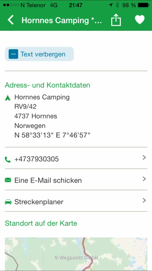 Hier haben wir einen Traumplatz gefunden
