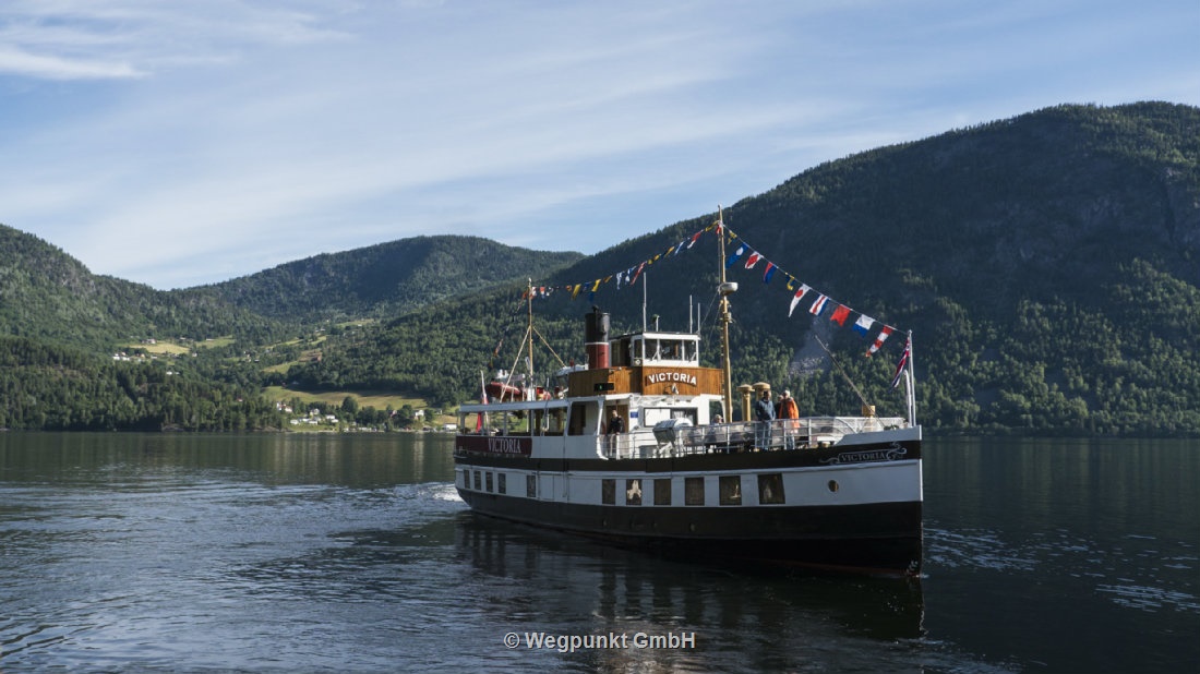 Das ehemalige Dampfschiff MS Victoria fährt weiter im Telemarkkanal