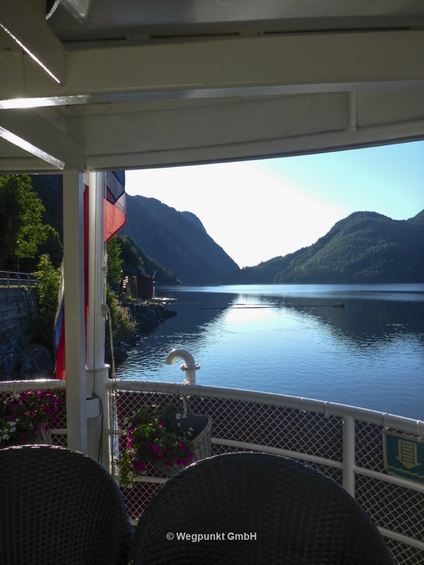 Das luxuriöse Promenadendeck der MS Victoria
