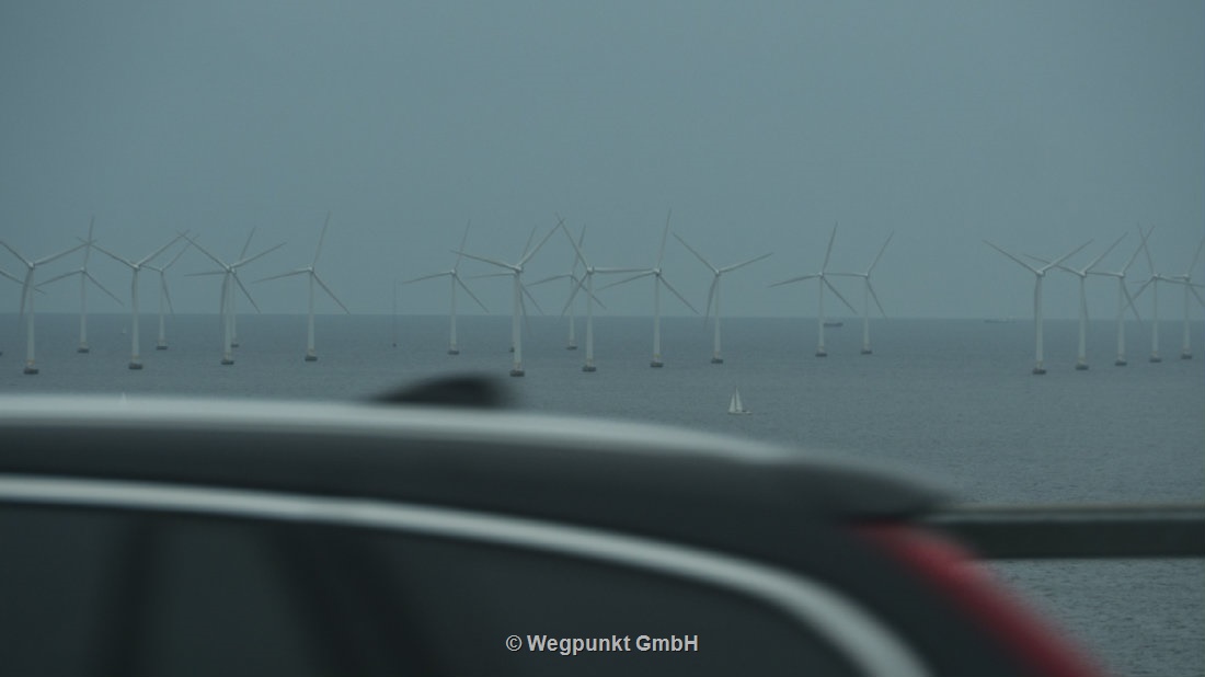Eine Offshore Windenergie Anlage