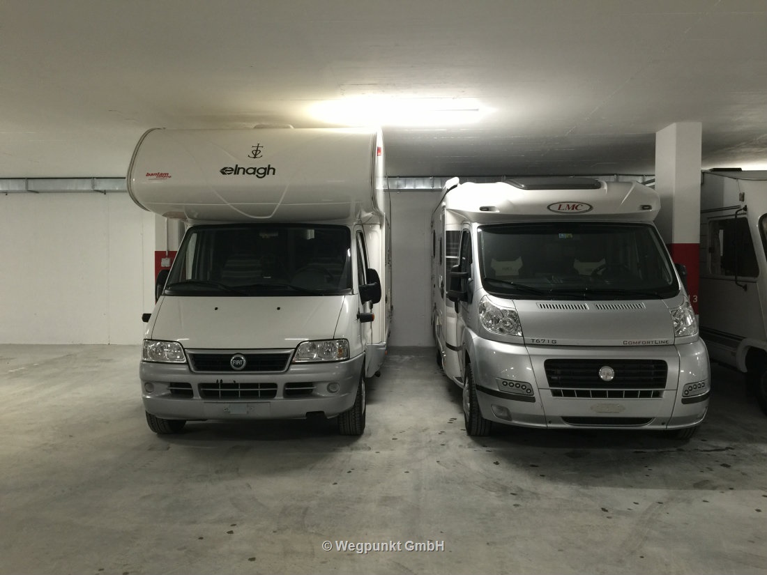 Unser Camper in seiner neuen Garage