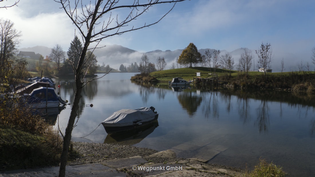 Der kleine Hafen beim Grünen Aff