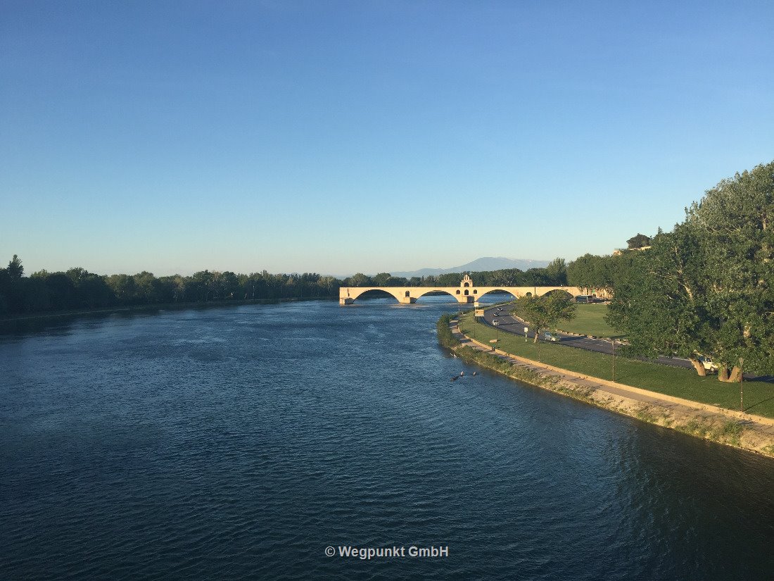 Die Rhone mit Mistral