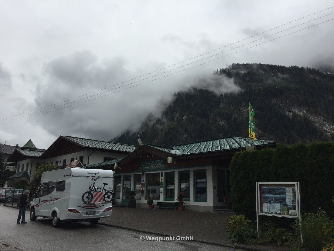 Die Berge sind noch etwas verhüllt rund um Mayrhofen